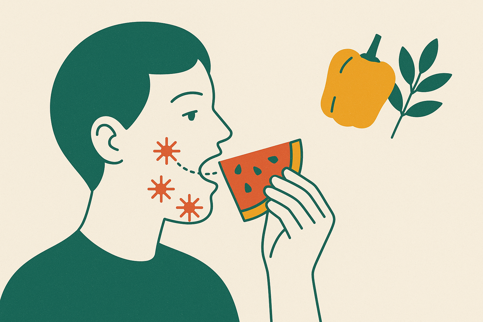 Cover illustration for “Oral Allergy Syndrome Diagnosis and Triggers”
