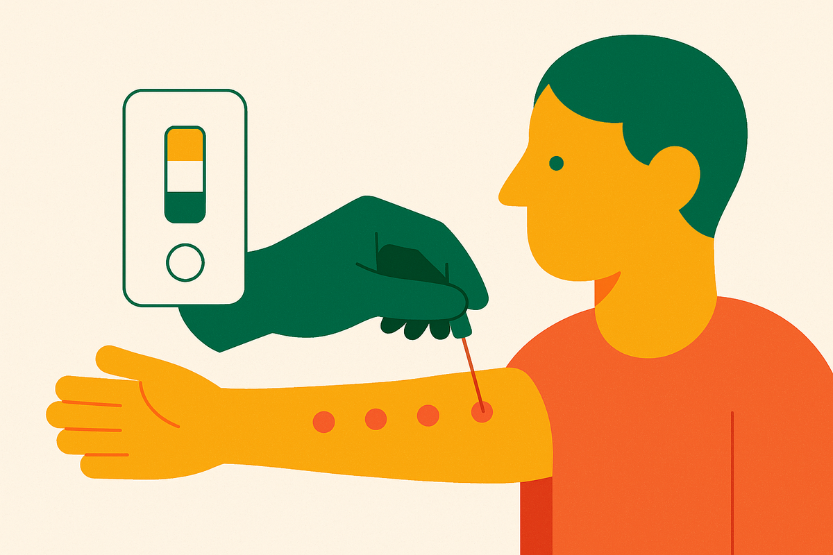 Cover illustration for “At-Home Allergy Test Accuracy vs Lab Skin Prick Testing”