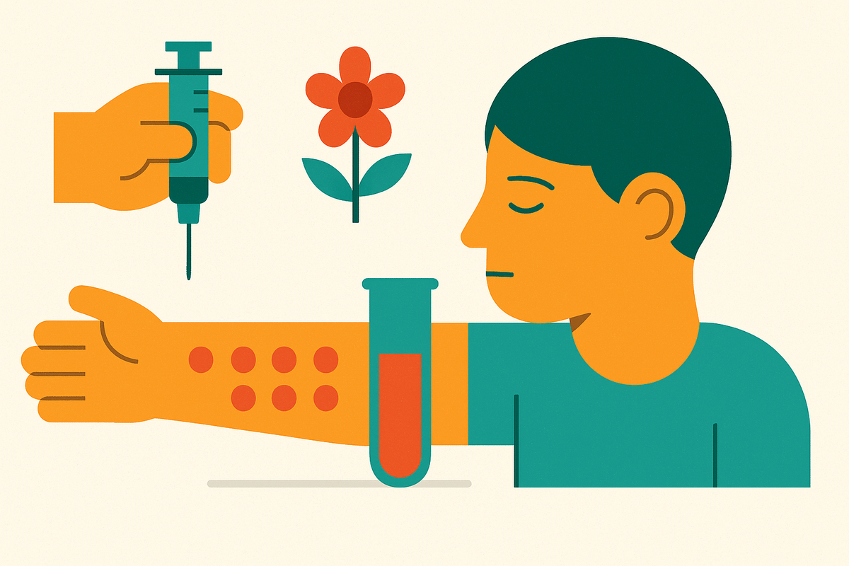 Cover illustration for “Allergy Testing Before Starting Immunotherapy”