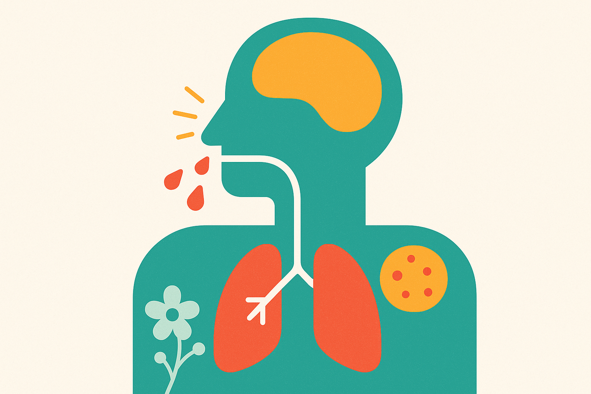 Cover illustration for “Seasonal Allergy Symptoms by Body System”