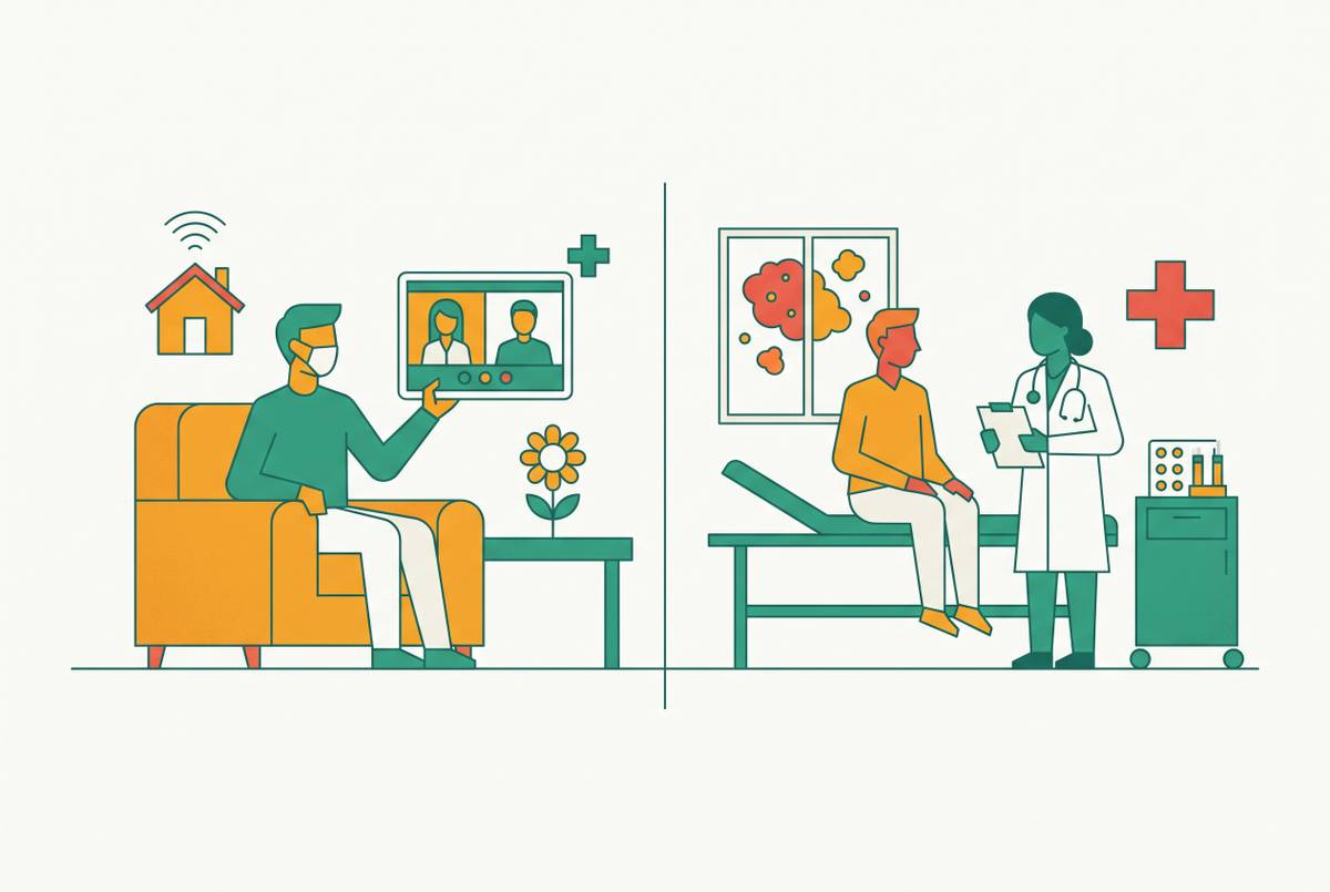Cover illustration for “Telehealth Allergy Care vs In-Office Allergist Visits”