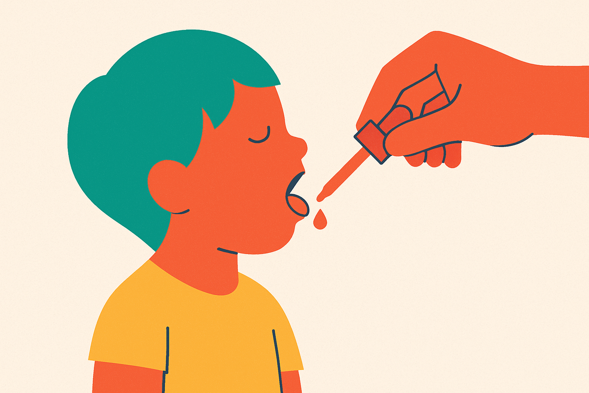 Cover illustration for “Children and Sublingual Immunotherapy Safety Evidence”