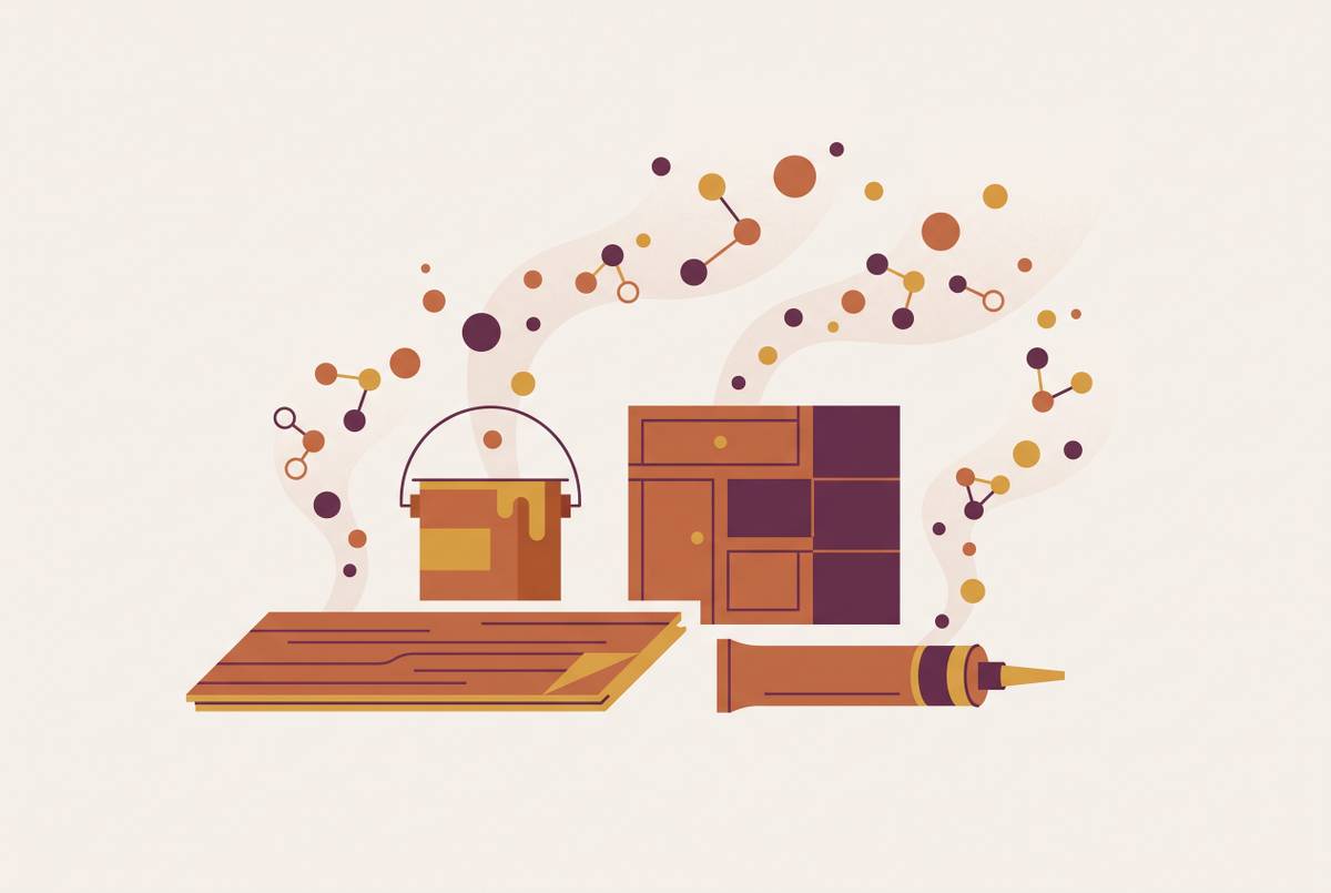 Cover illustration for “Volatile Organic Compounds From Building Materials”