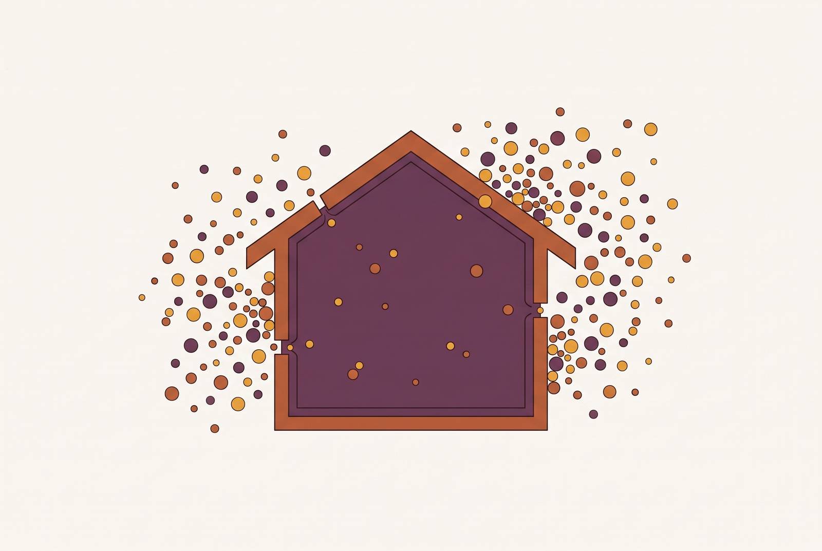 Cover illustration for “Pollen Infiltration Rates in Sealed Residential Buildings”
