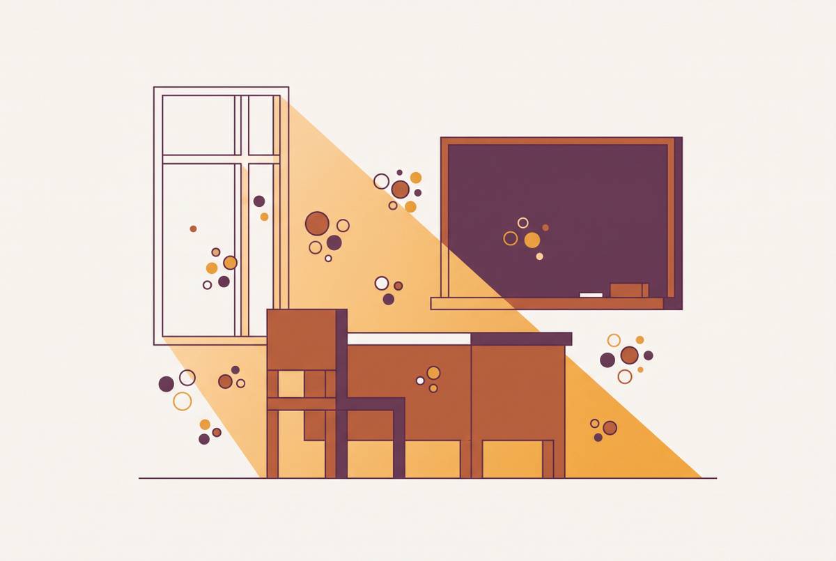 Cover illustration for “Allergen Exposure in School Classrooms”