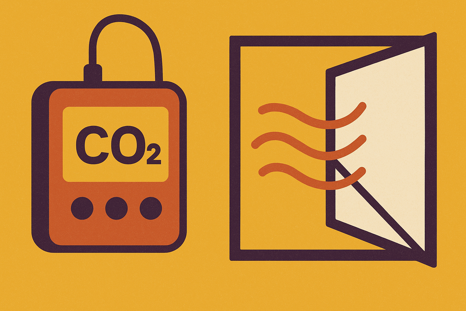 Cover illustration for “Carbon Dioxide Levels as a Proxy for Ventilation Adequacy”