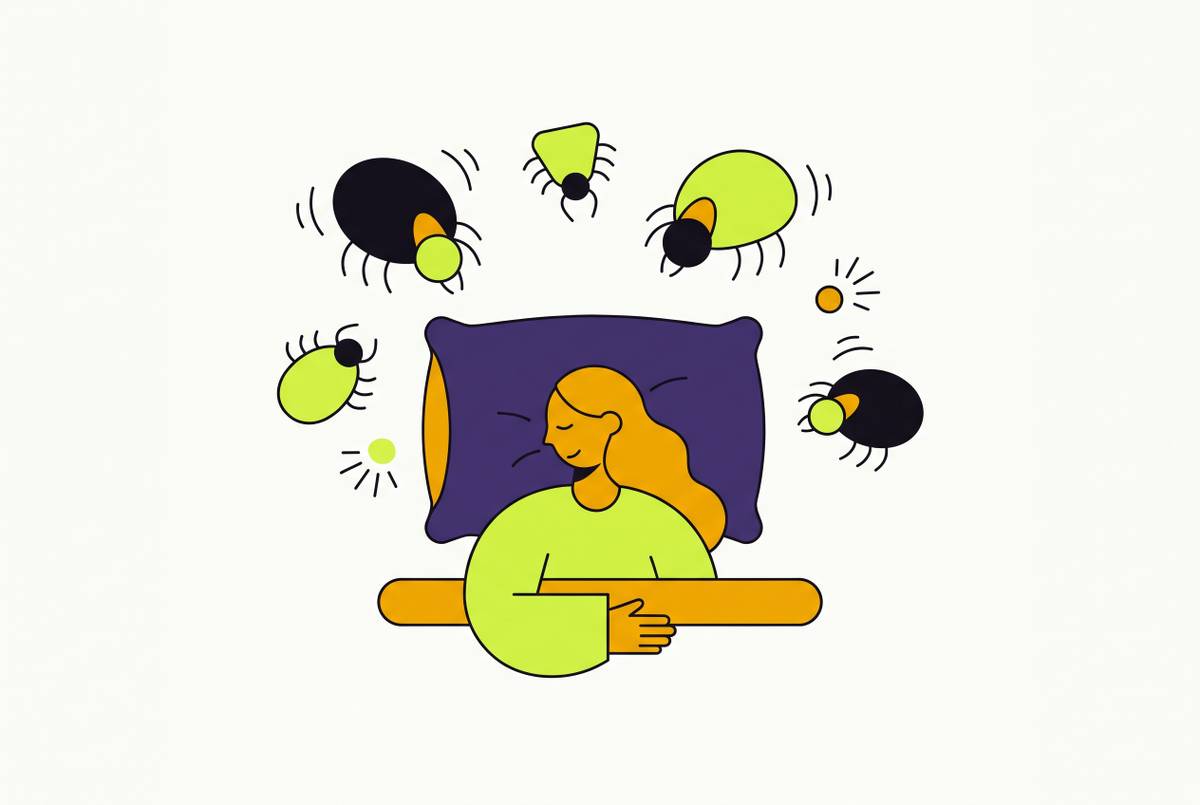 Cover illustration for “Dust Mite Allergy and Sleep Quality”