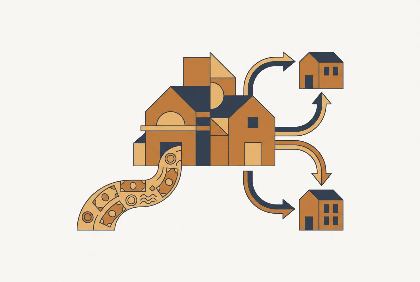 Cover illustration for “Cash-Out Refinance vs 1031 Exchange for Accessing Equity”