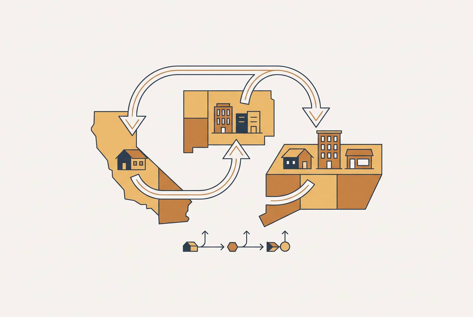 Cover illustration for “Geographic Diversification via 1031 Exchange Across State Lines”