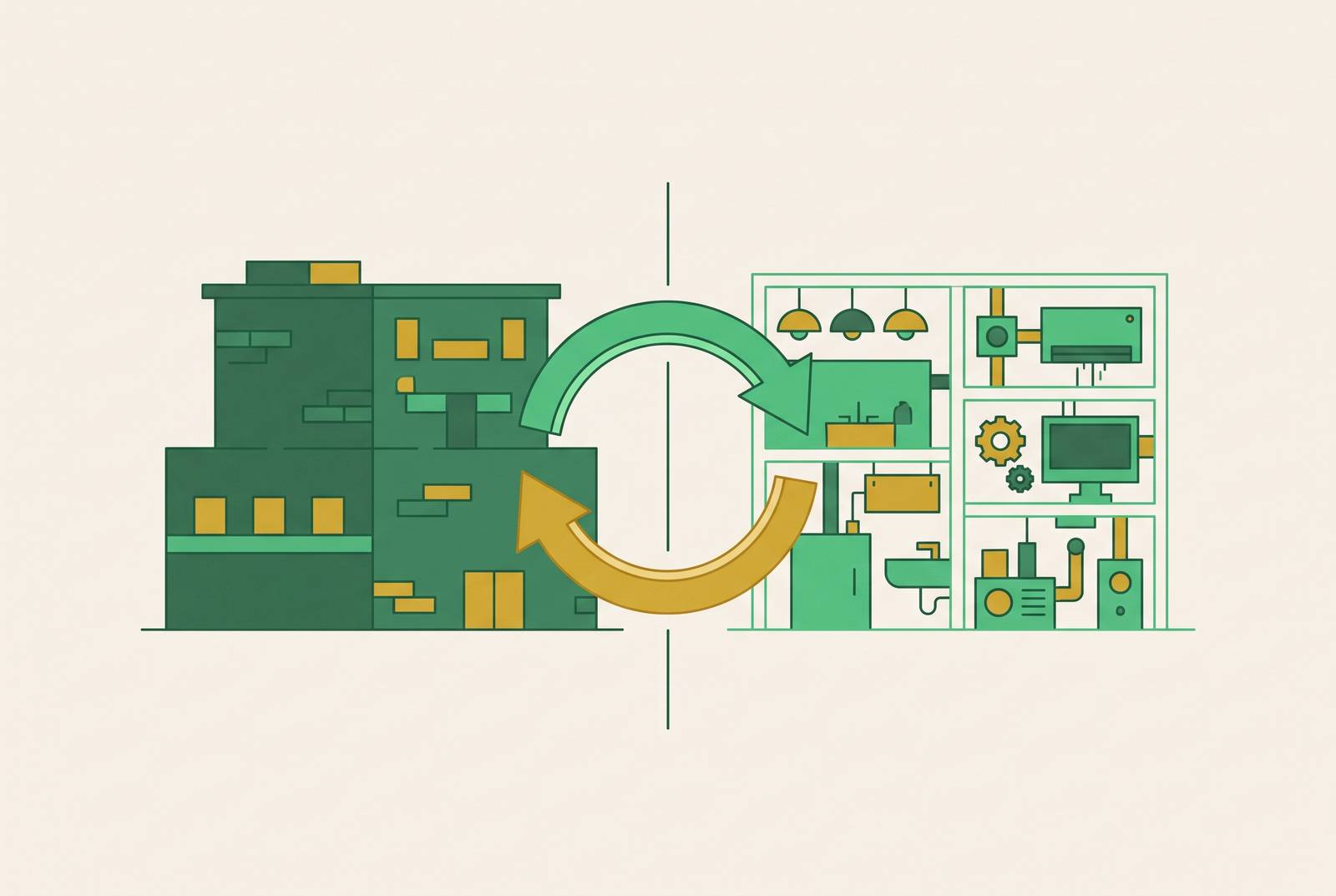 Cover illustration for “Section 1245 vs Section 1250 Recapture in Exchanged Commercial Properties”