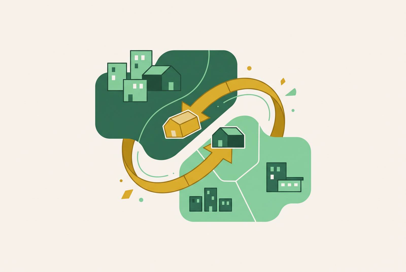 Cover illustration for “Geographic Portfolio Rebalancing via 1031 Exchange”