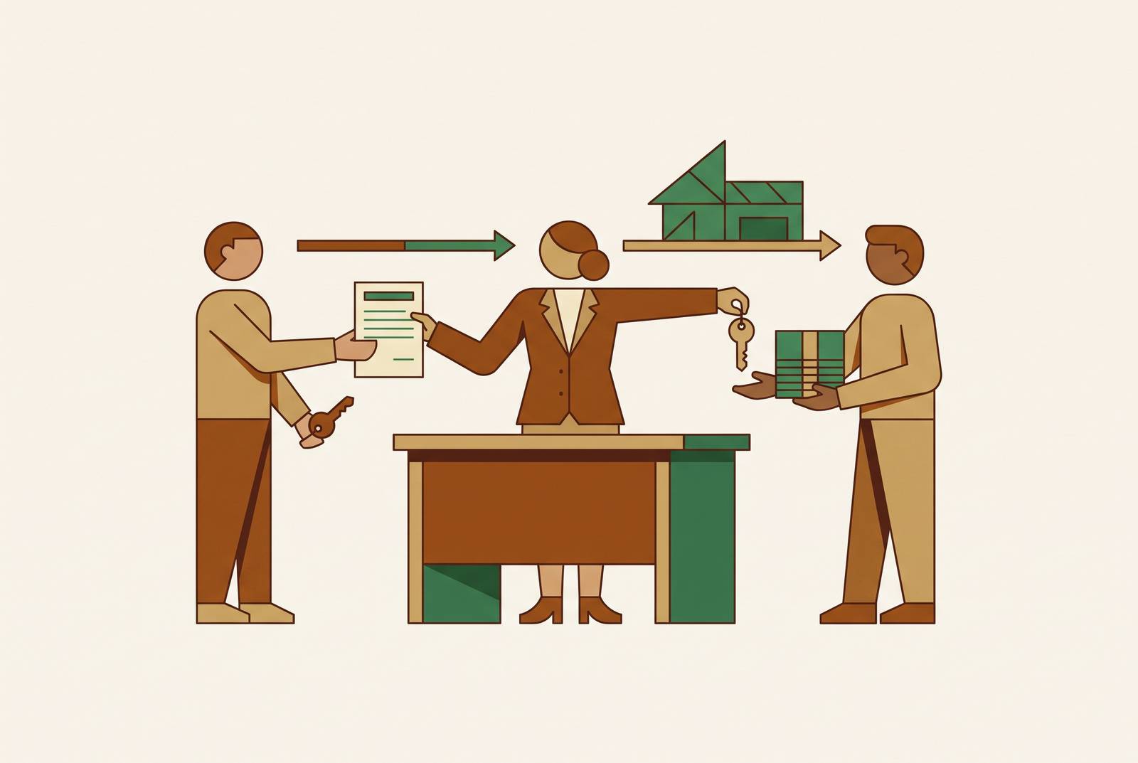 Cover illustration for “Attorney or Title Company as Qualified Intermediary”