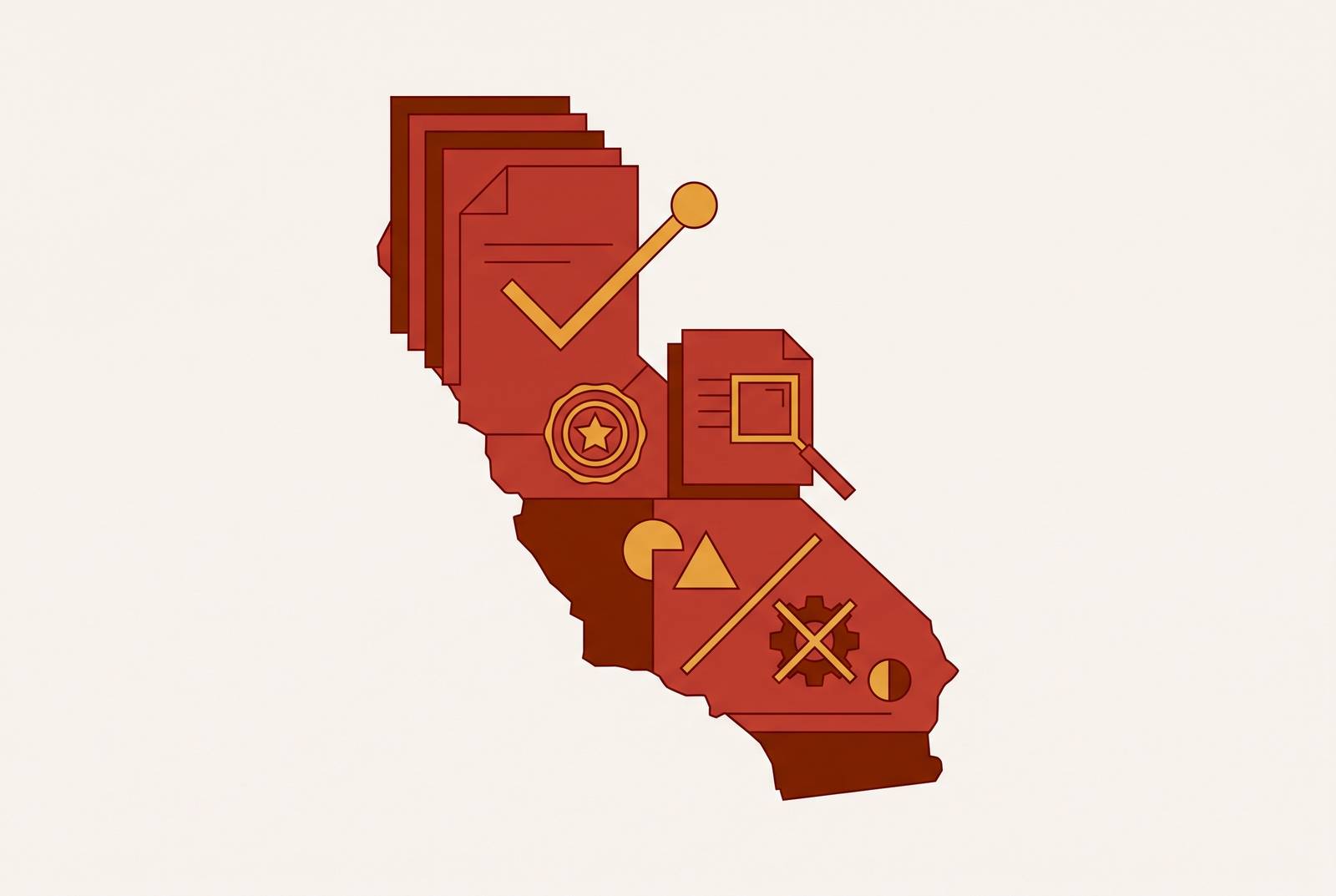 Cover illustration for “California DOI AI Exclusion Filing Activity in Commercial Lines”
