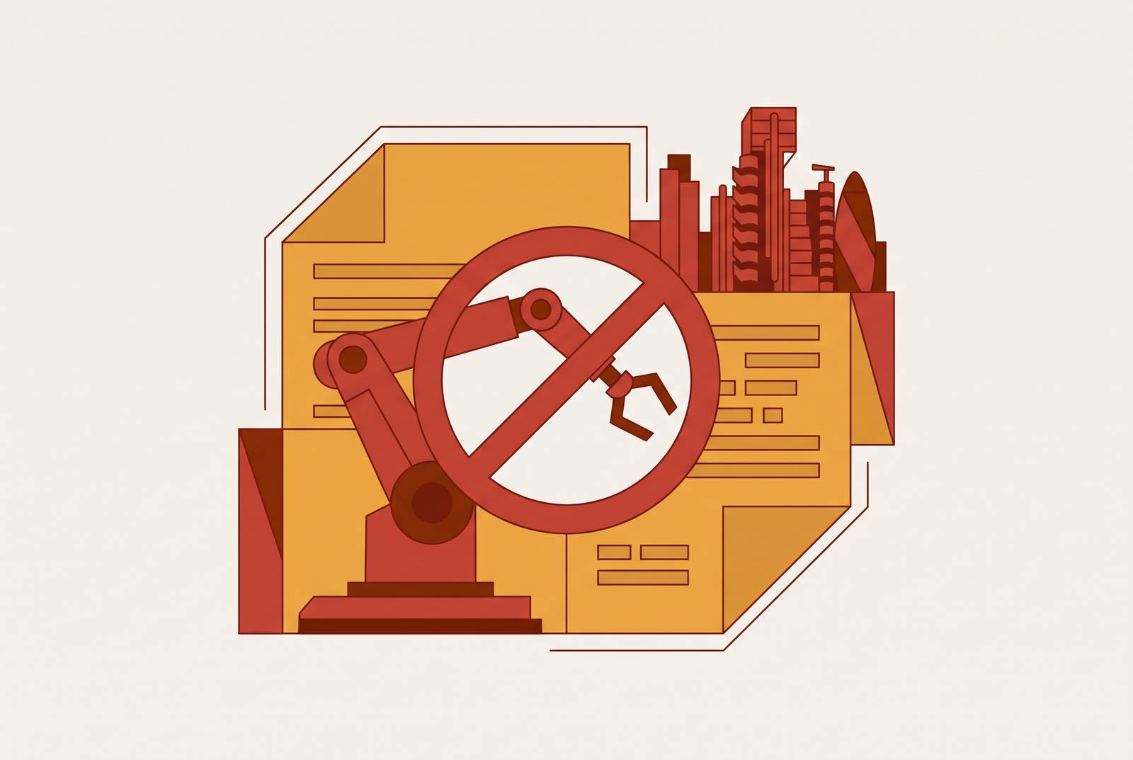 Cover illustration for “Lloyd's of London AI Exclusion LMA 5564 for Robotics Operators”