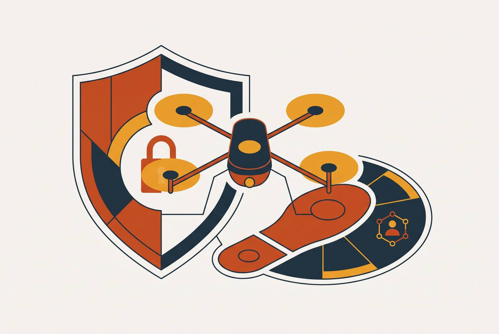 Cover illustration for “Hull vs Liability Coverage for Commercial Drone Operators”