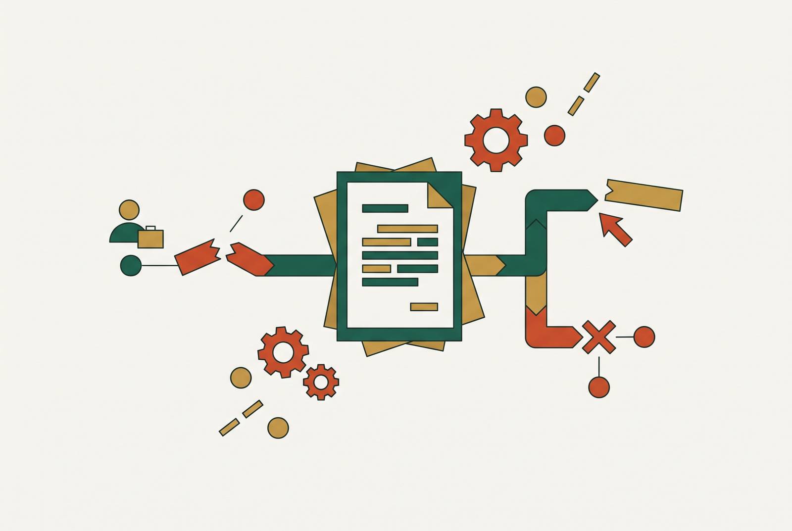 Cover illustration for “CLM Implementation Failure Modes in Enterprise Legal Teams”