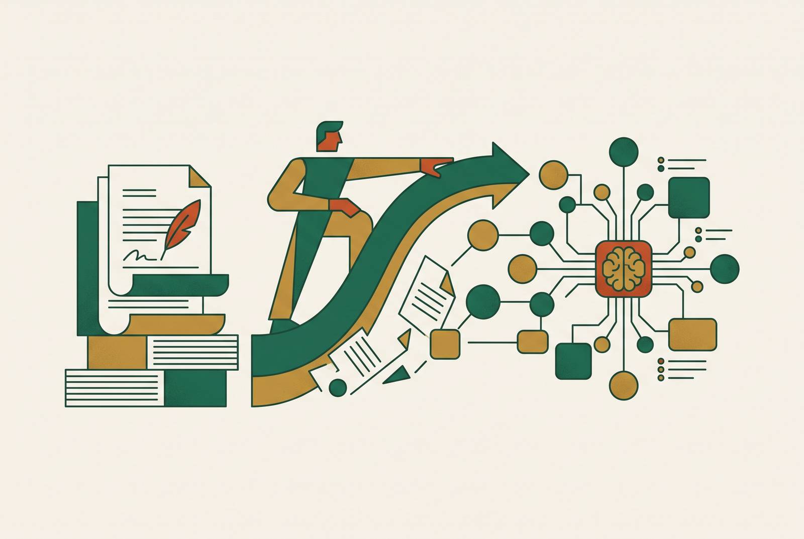 Cover illustration for “Change Management for AI Rollout in Legal Departments”