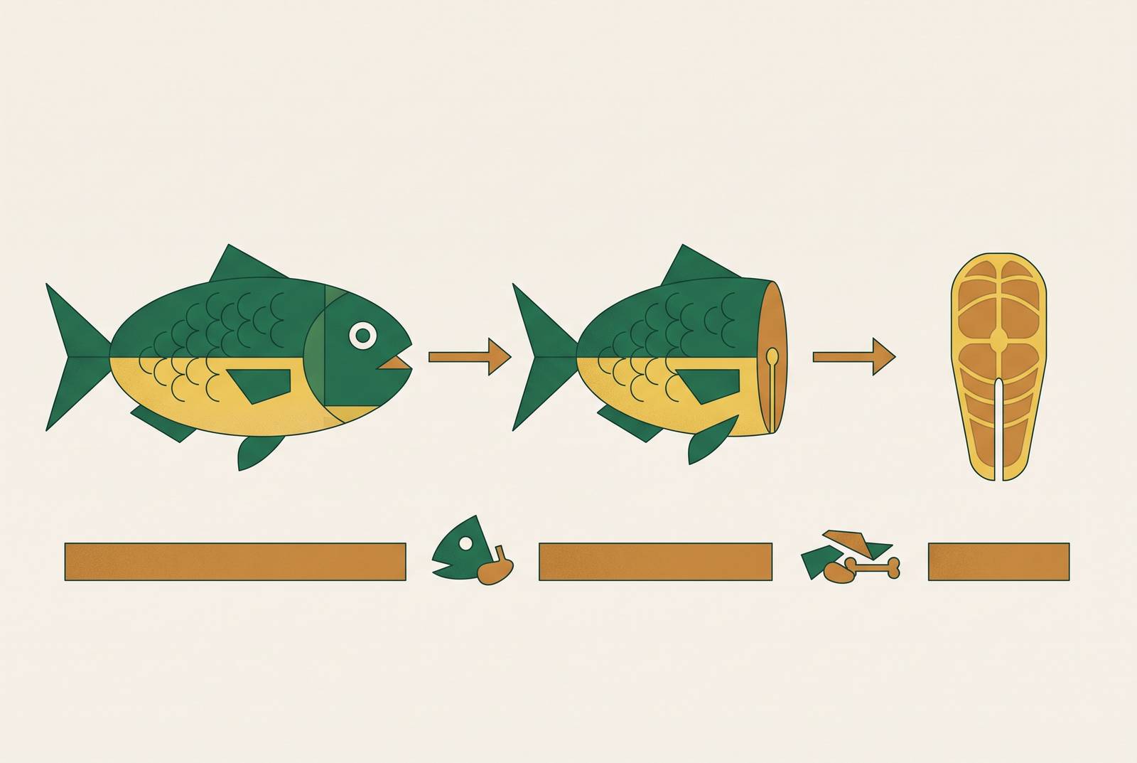 Cover illustration for “Whole vs. H&G vs. Fillet Yield Calculations in Seafood Pricing”
