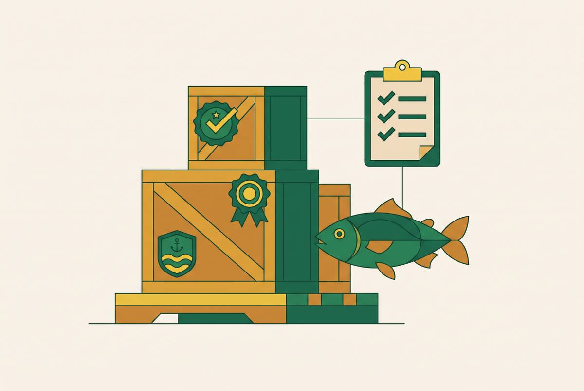 Cover illustration for “Certification Label Meanings for MSC, ASC, and BAP on Commercial Orders”