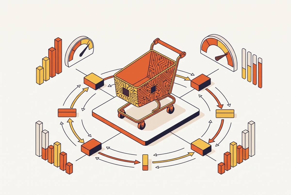 Cover illustration for “Checkout Flow Completion Rates for Autonomous Purchase Agents”