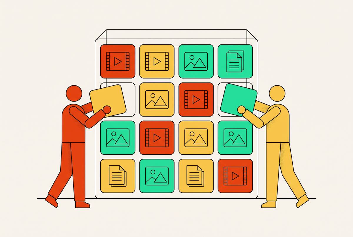 Cover illustration for “Digital Asset Library Setup for Growing Marketing Teams”
