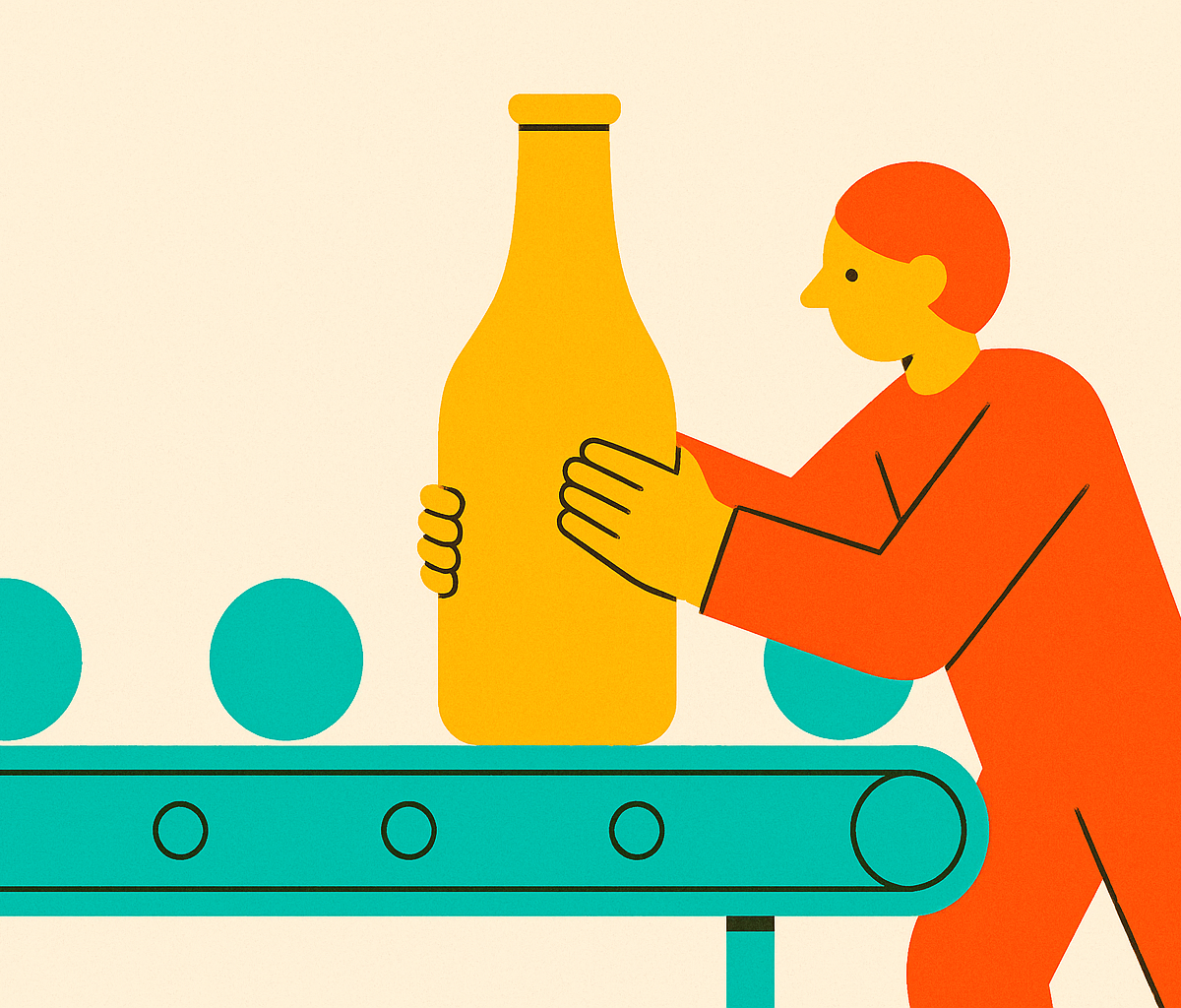 Cover illustration for “Common Creative Production Bottlenecks and How to Clear Them”