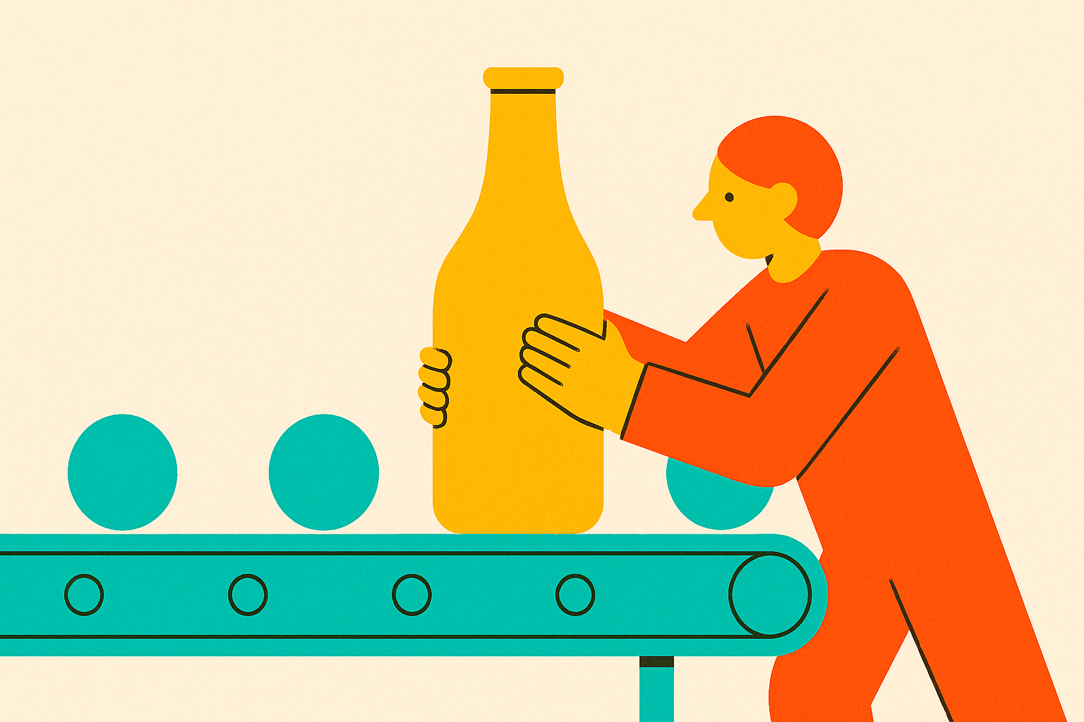 Cover illustration for “Common Creative Production Bottlenecks and How to Clear Them”