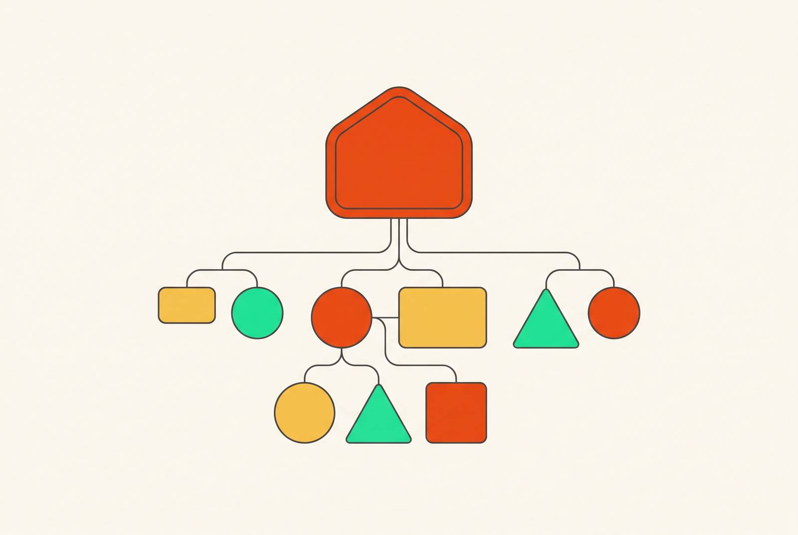 Cover illustration for “Brand Architecture Models and When Startups Should Choose Them”