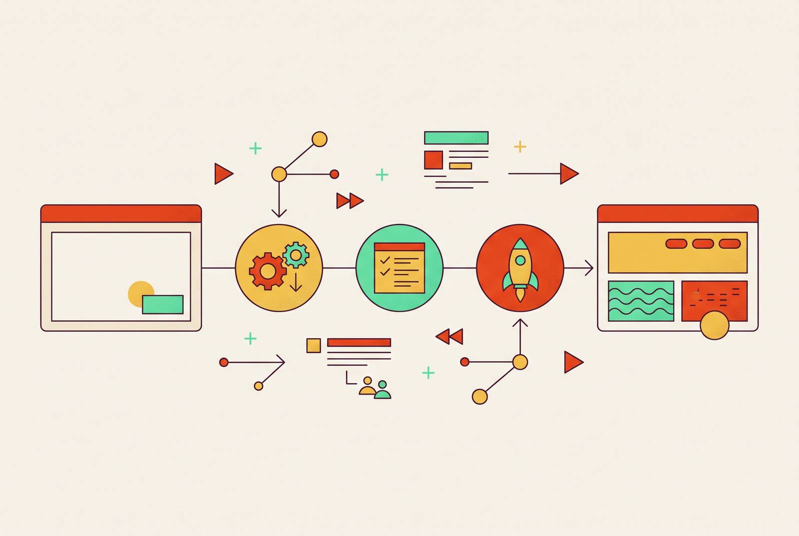 Cover illustration for “Landing Page Launch Timeline for Early-Stage Startups”
