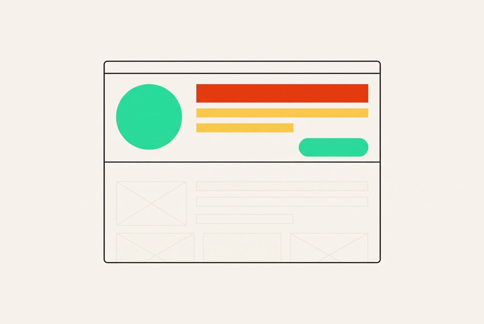 Cover illustration for “Above-the-Fold Design Principles for High-Intent Startup Pages”