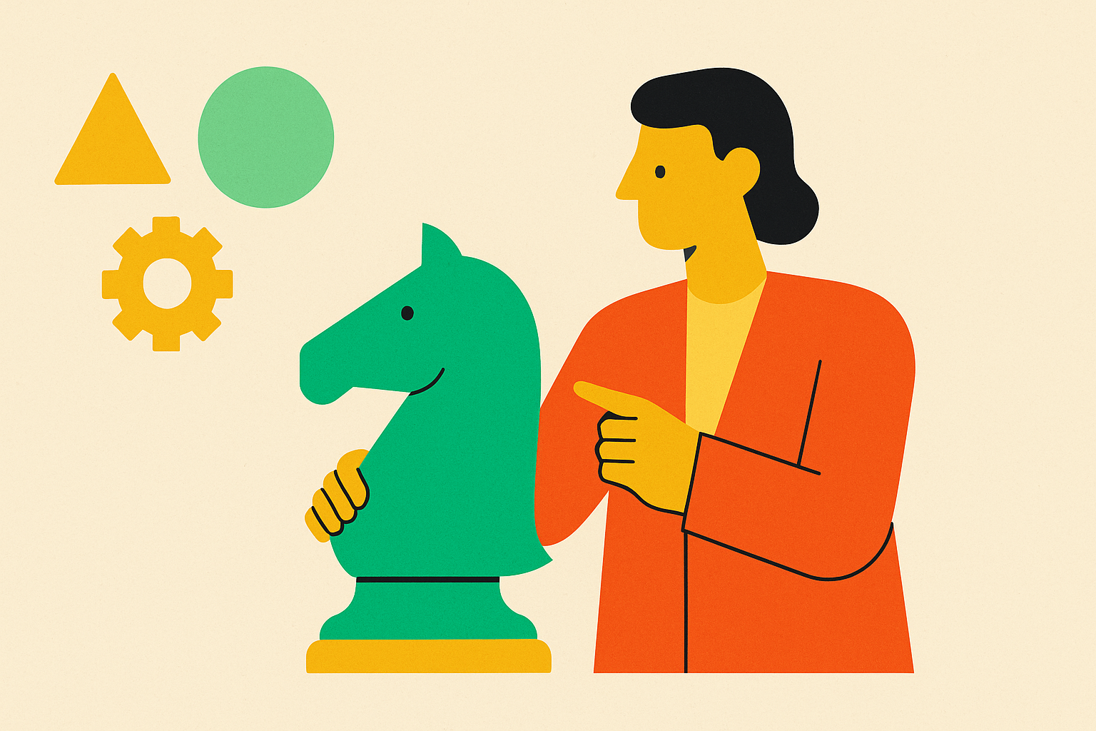 Cover illustration for “Fractional Creative Leadership in YC-Backed Startups”