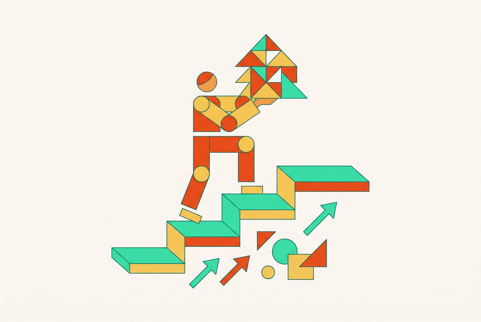 Cover illustration for “Path to Becoming a Creative Director”