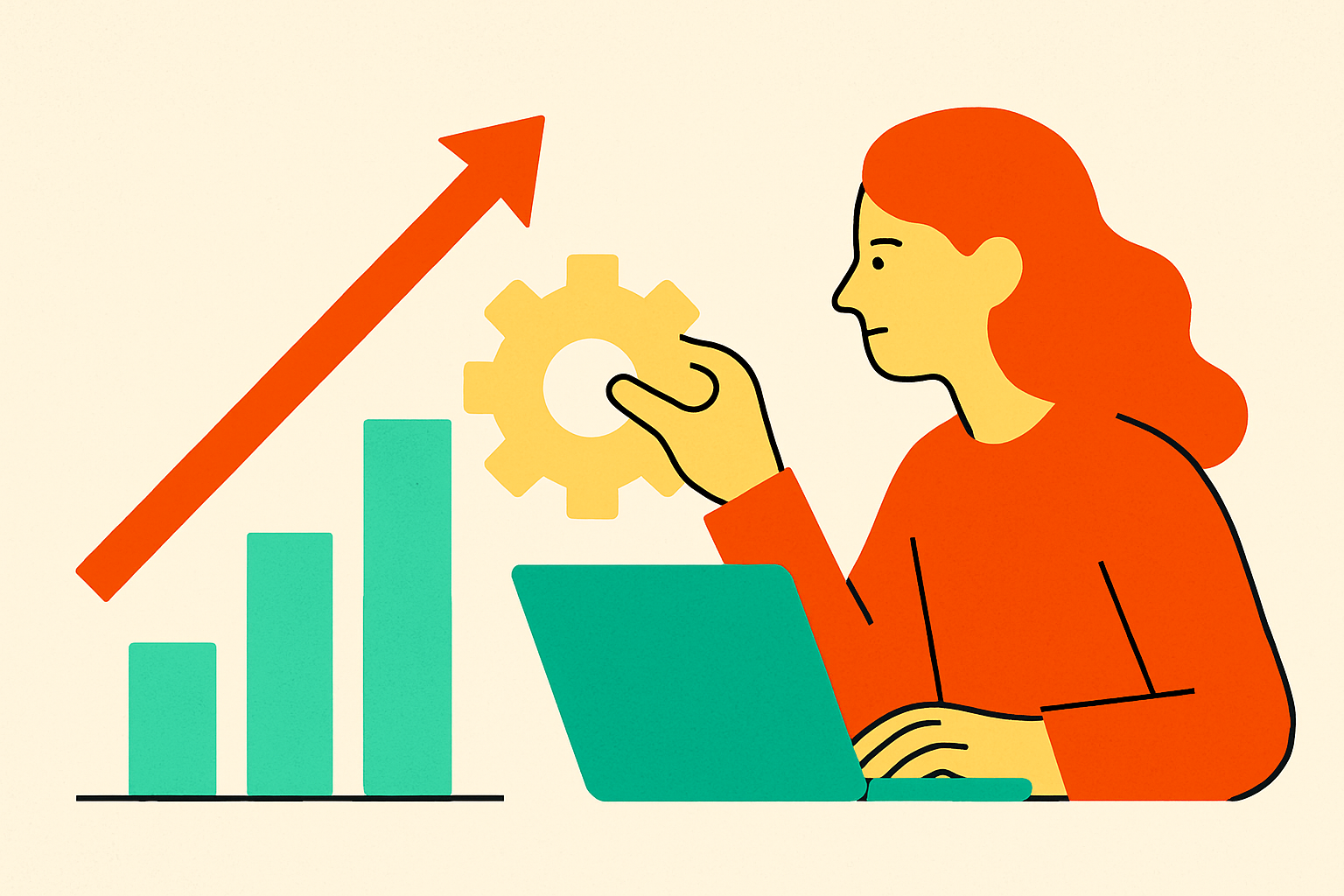 Cover illustration for “Scaling Creative Output Without Adding Headcount”