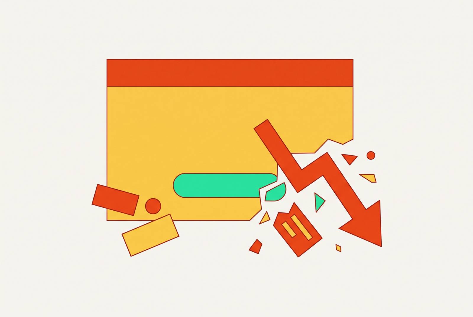 Cover illustration for “Landing Page Design Mistakes That Kill Startup Conversion Rates”