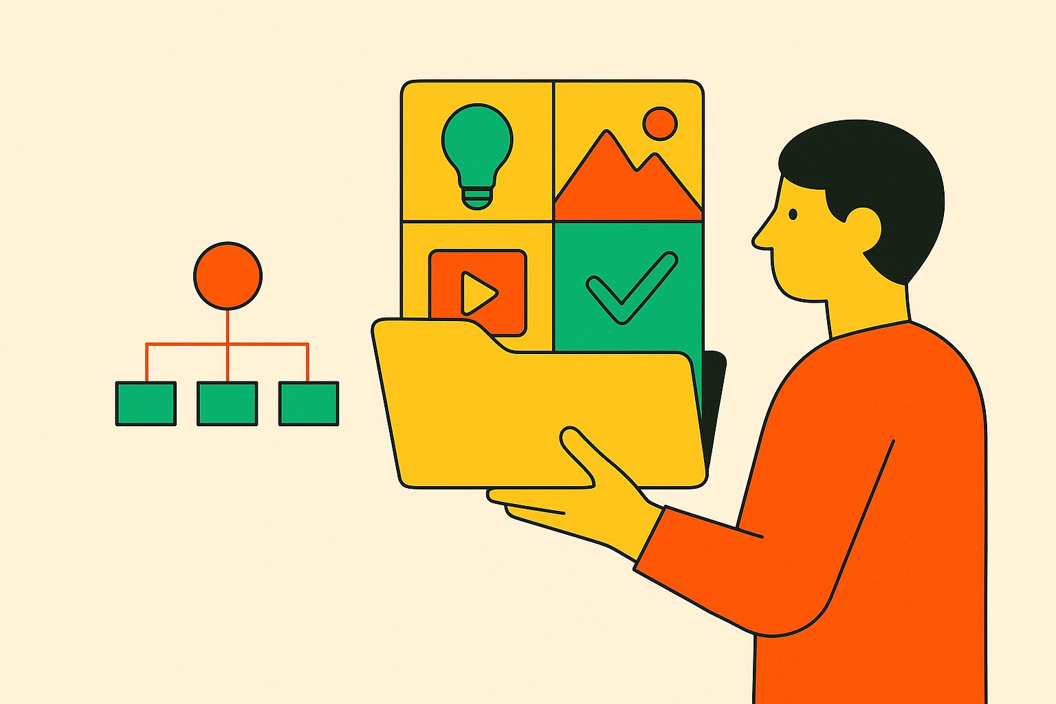 Cover illustration for “Creative Resource Management for Lean Marketing Teams”