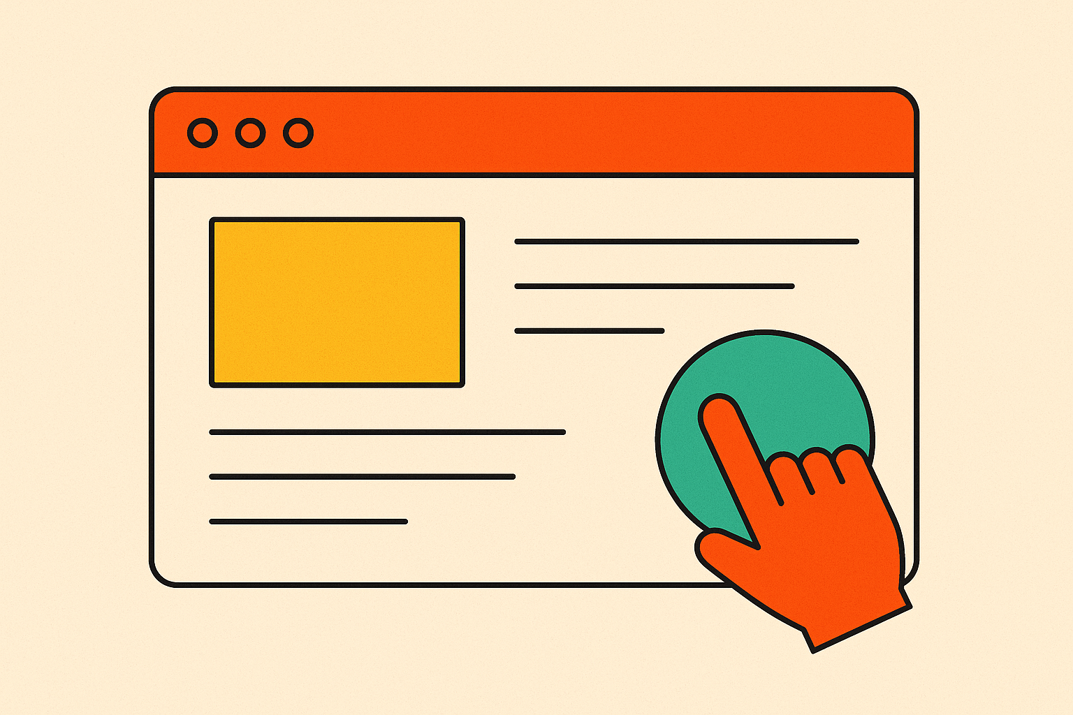 Cover illustration for “Blog Page Design for B2B Content Programs”