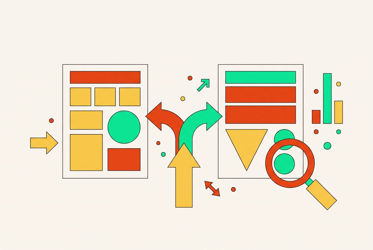 Cover illustration for “Landing Page A/B Testing Priorities for Startup Marketing Teams”