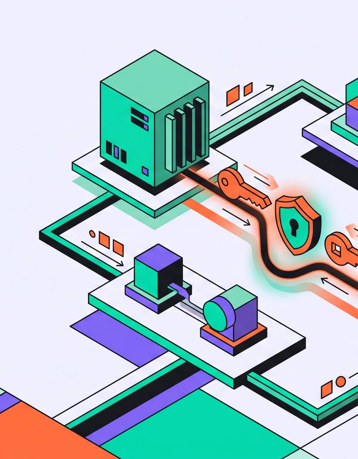 Cover illustration for “Machine-to-Machine Authentication for SaaS Backend Services”