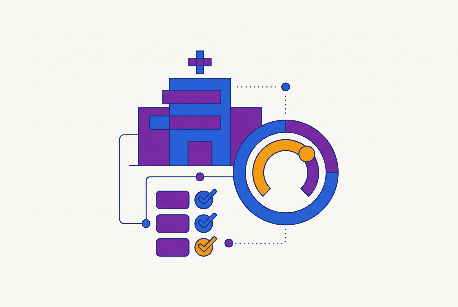 Cover illustration for “Organizational Readiness Assessment for Healthcare AI Deployment”