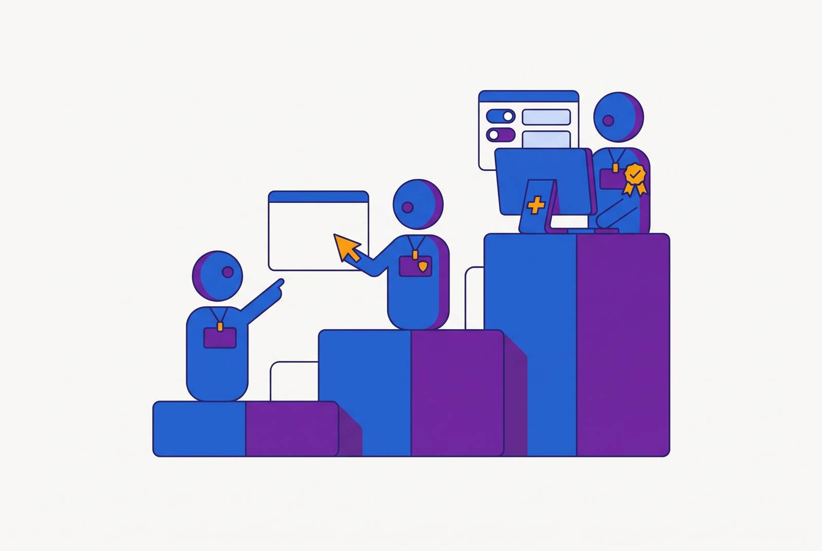 Cover illustration for “Vendor Capability Tiers for Healthcare AI That Operates Software Like a Credentialed Staff Member”