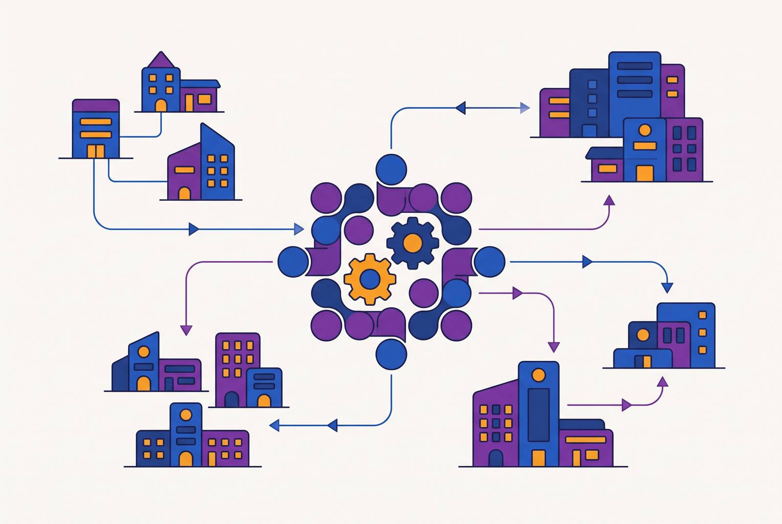 Cover illustration for “Managing Workflow Automation Rollout Across PE and MSO-Managed Practice Portfolios”