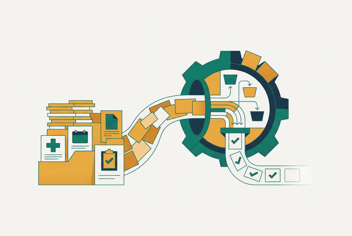 Cover illustration for “EHR Task Queue Management in High-Volume Primary Care Practices”