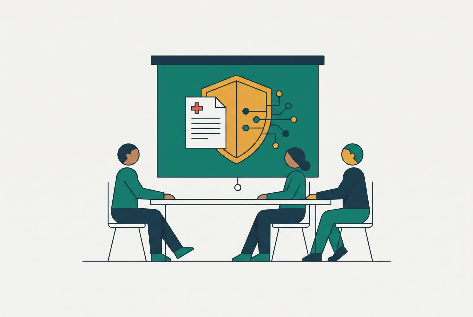 Cover illustration for “Staff HIPAA Training Obligations When Introducing AI Tools”
