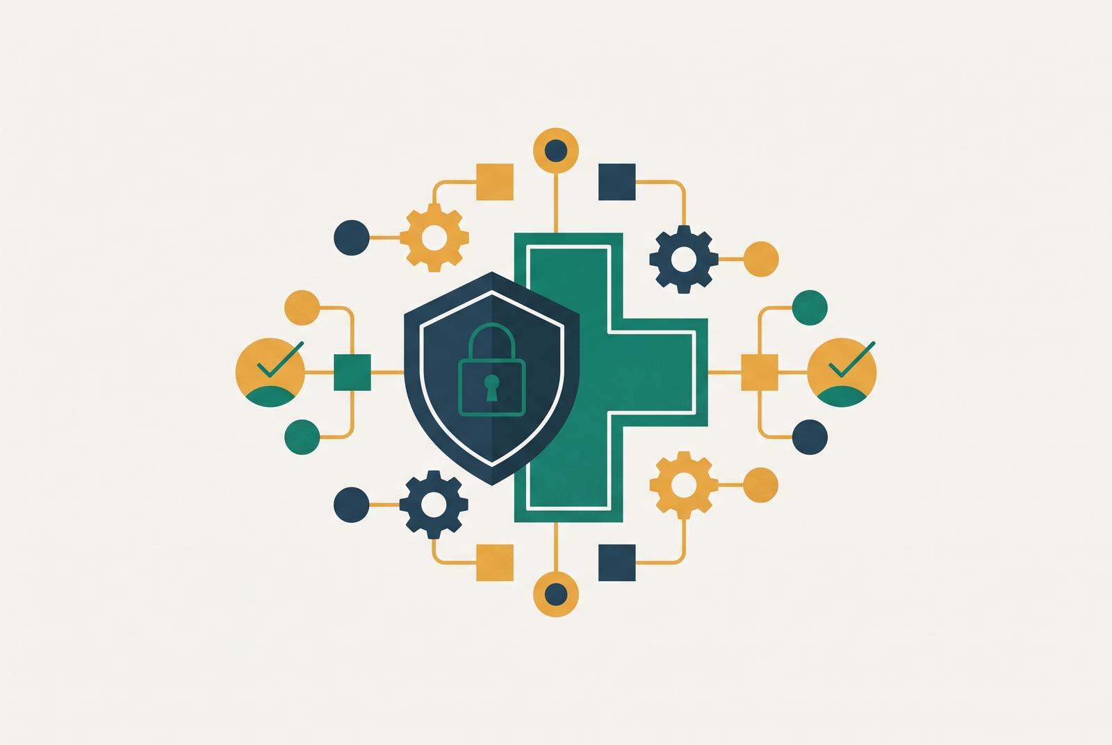 Cover illustration for “SOC 2 Type II and HIPAA Dual-Certified Vendors Serving Clinical Workflow Automation”