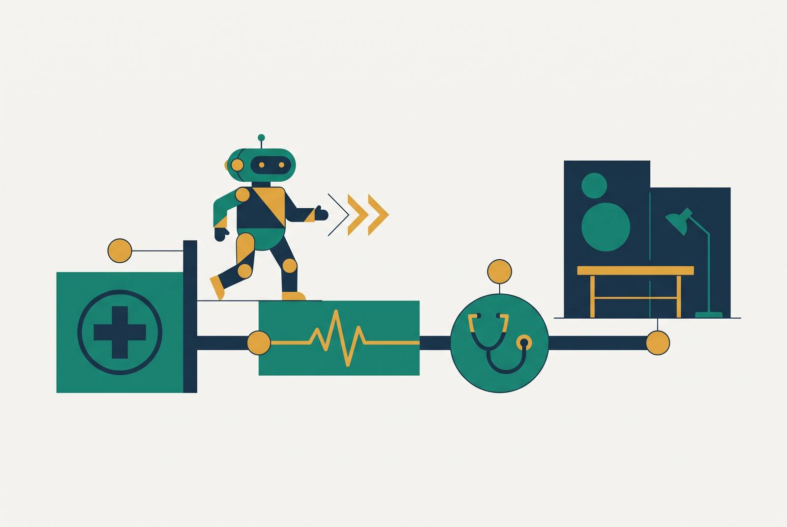 Cover illustration for “AI Agent Onboarding Timelines in Live Medical Practices”