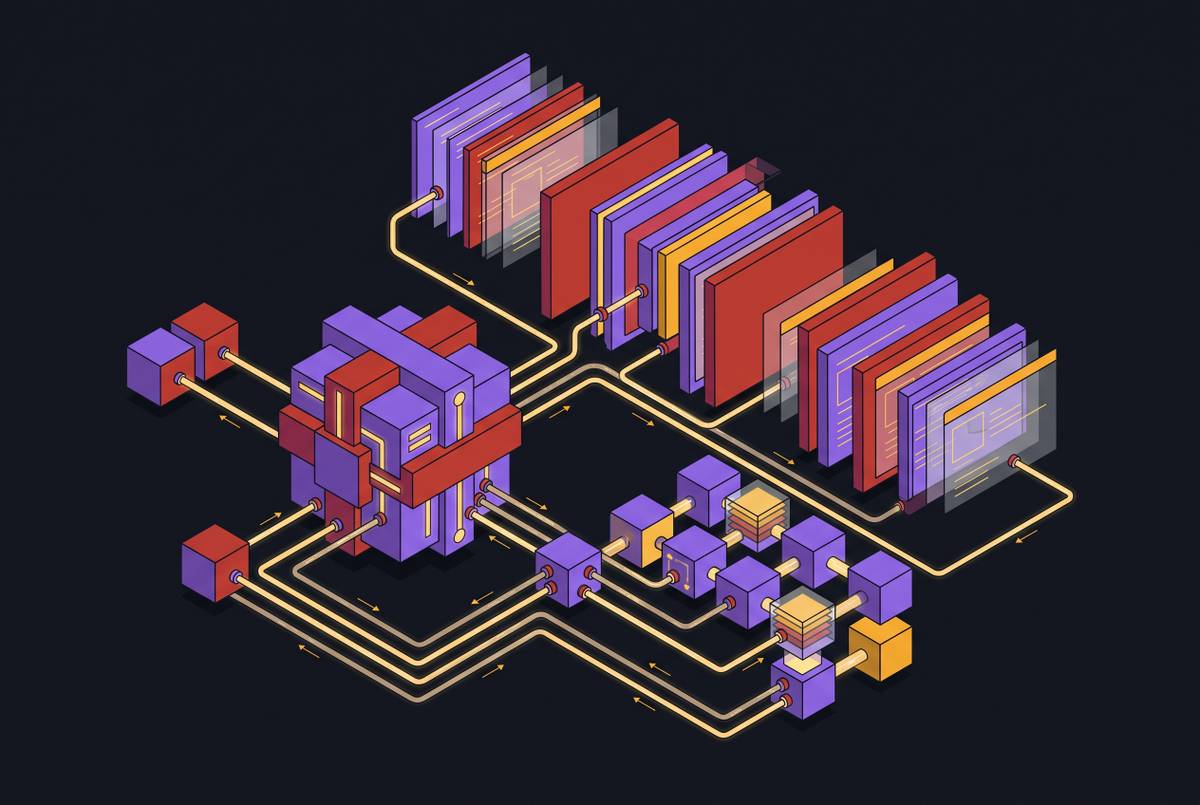 Cover illustration for “Memory and Context Management Across Long Agent Sessions”