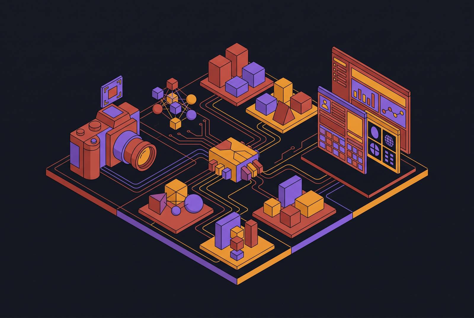 Cover illustration for “Vision Model Selection for Clinical UI Parsing”