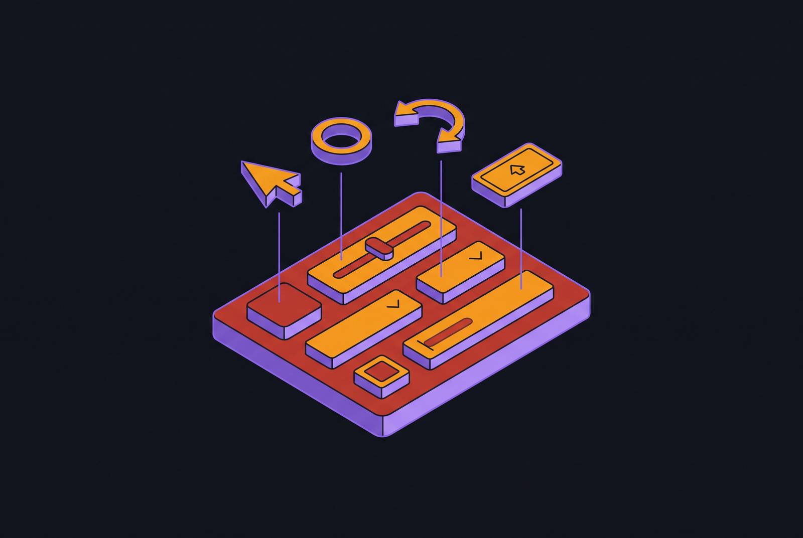 Cover illustration for “Action Space Design for GUI Agents”