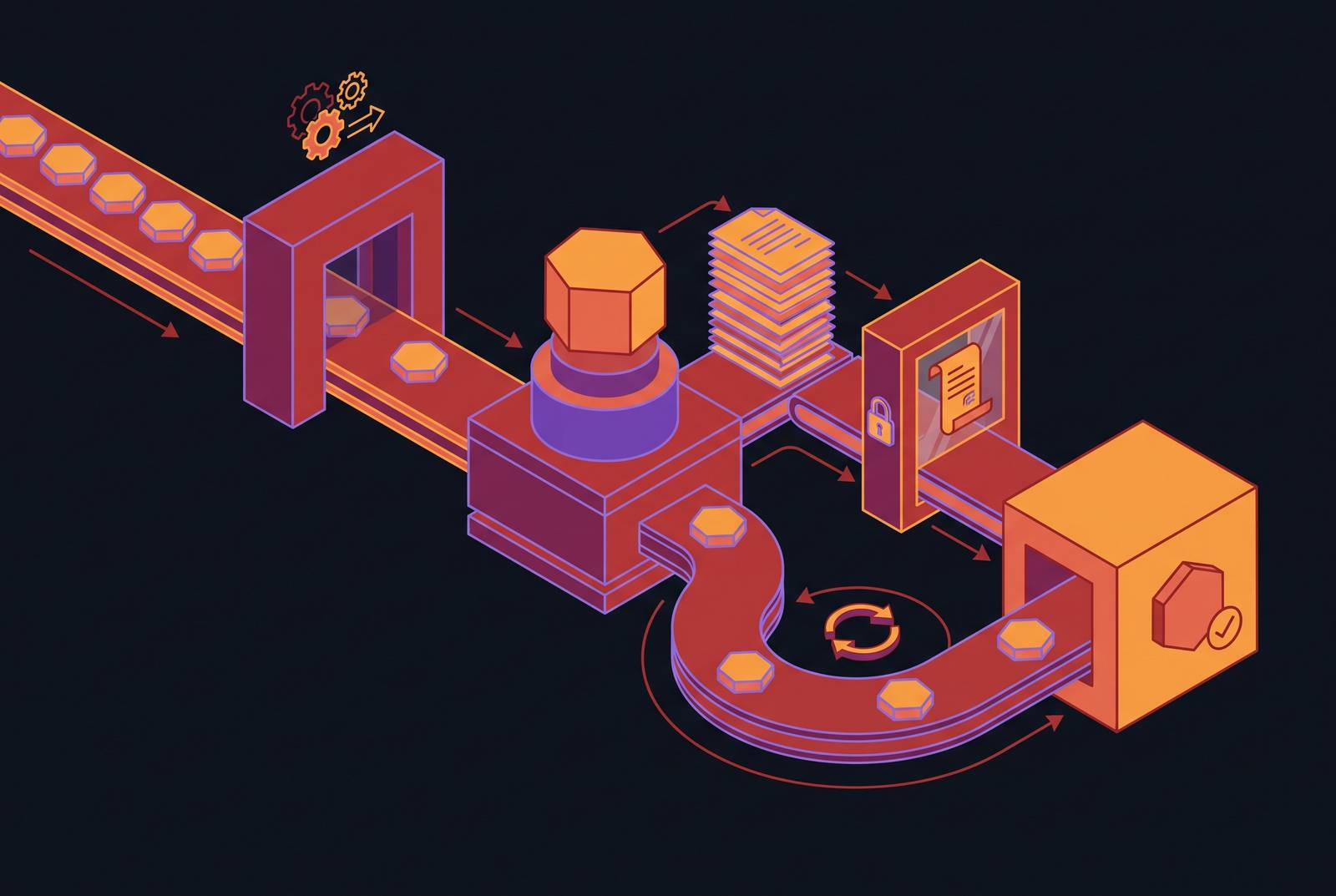 Cover illustration for “Idempotency Design for Agents in Revenue Cycle Workflows”