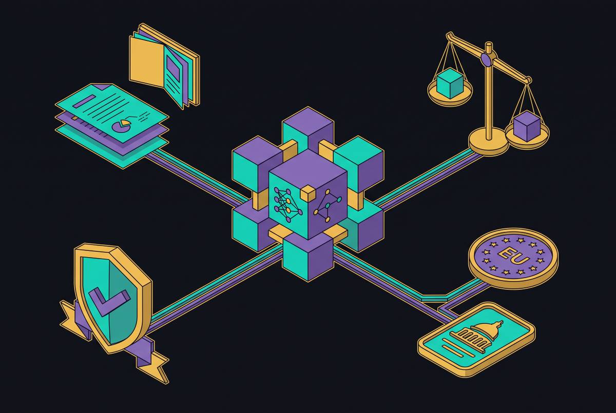 Cover illustration for “AI Compliance Requirements Under EU AI Act and US Executive Orders”